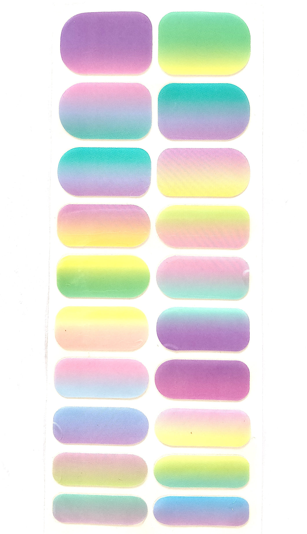 Nail Wraps | Pastel Rainbow