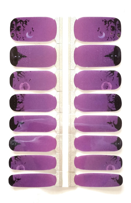 Nail Wraps | Halloween Purple