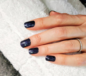 Nail Wraps | Deep Blue Glitter