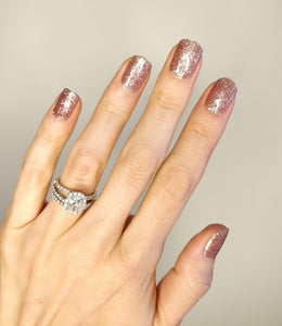 Nail Wraps | Rose Glitter