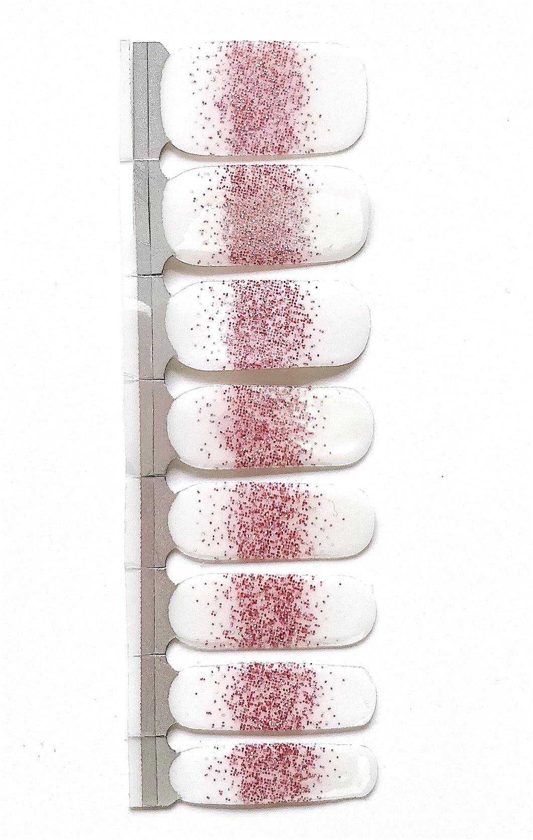 Nail Wraps | Pink Glitter Tips