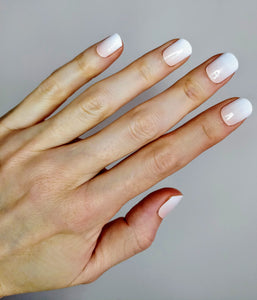 Nail Wraps | Nude to White