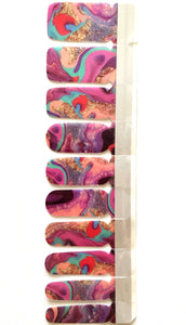 Nail Wraps | Peacock Glitter
