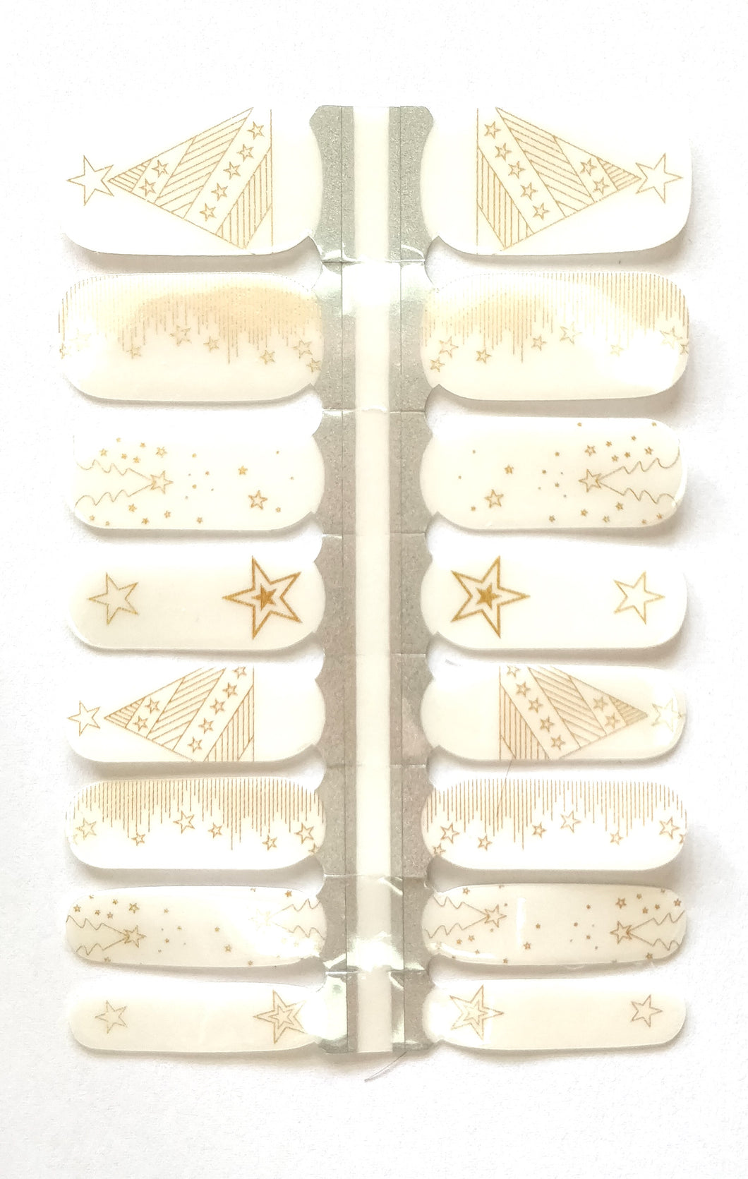 Nail Wraps | Xmas Gold Stars